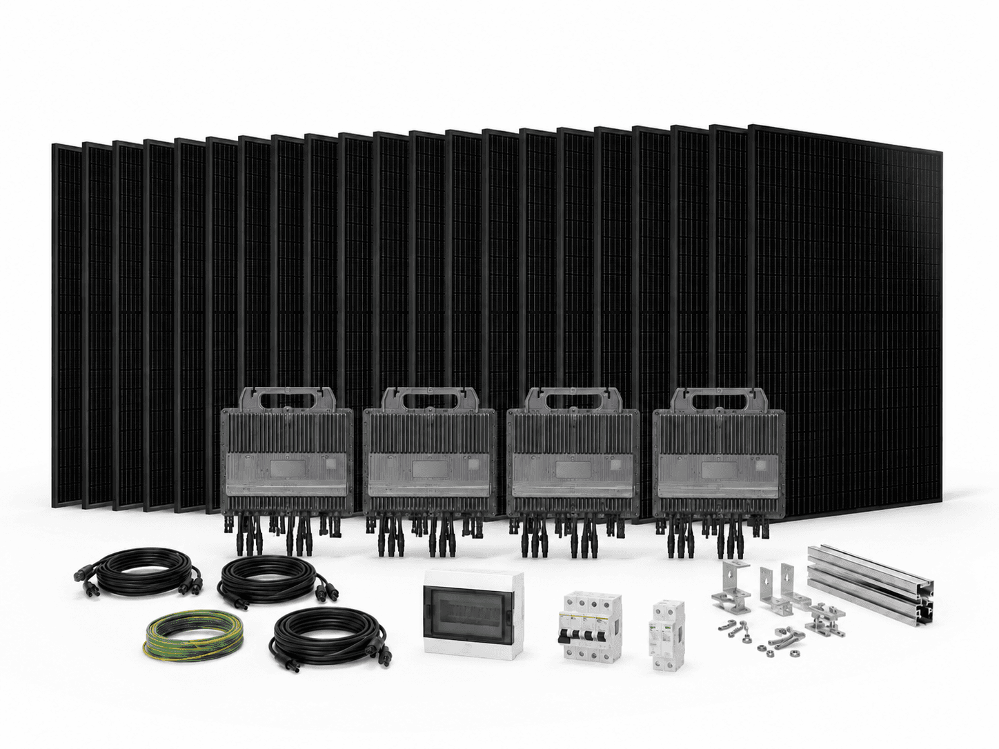 Composition du Kit 12 kWc · J’installe moi-même · Sans batterie