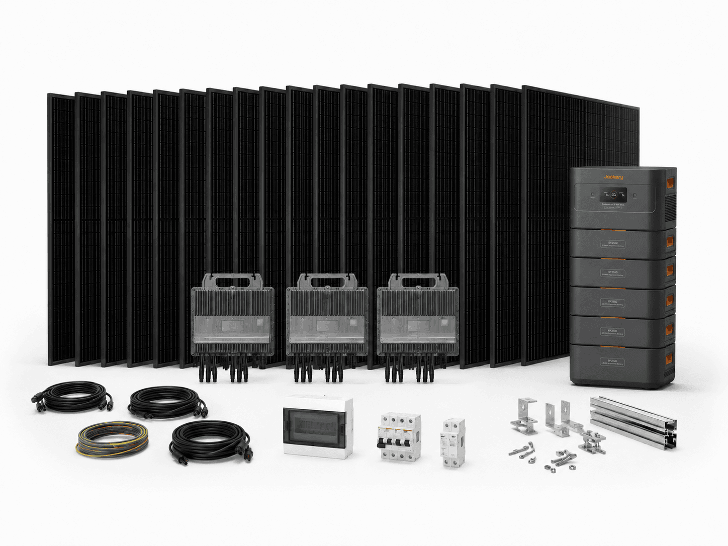 Composition du Kit 9 kWc · J’installe moi-même · Avec batterie