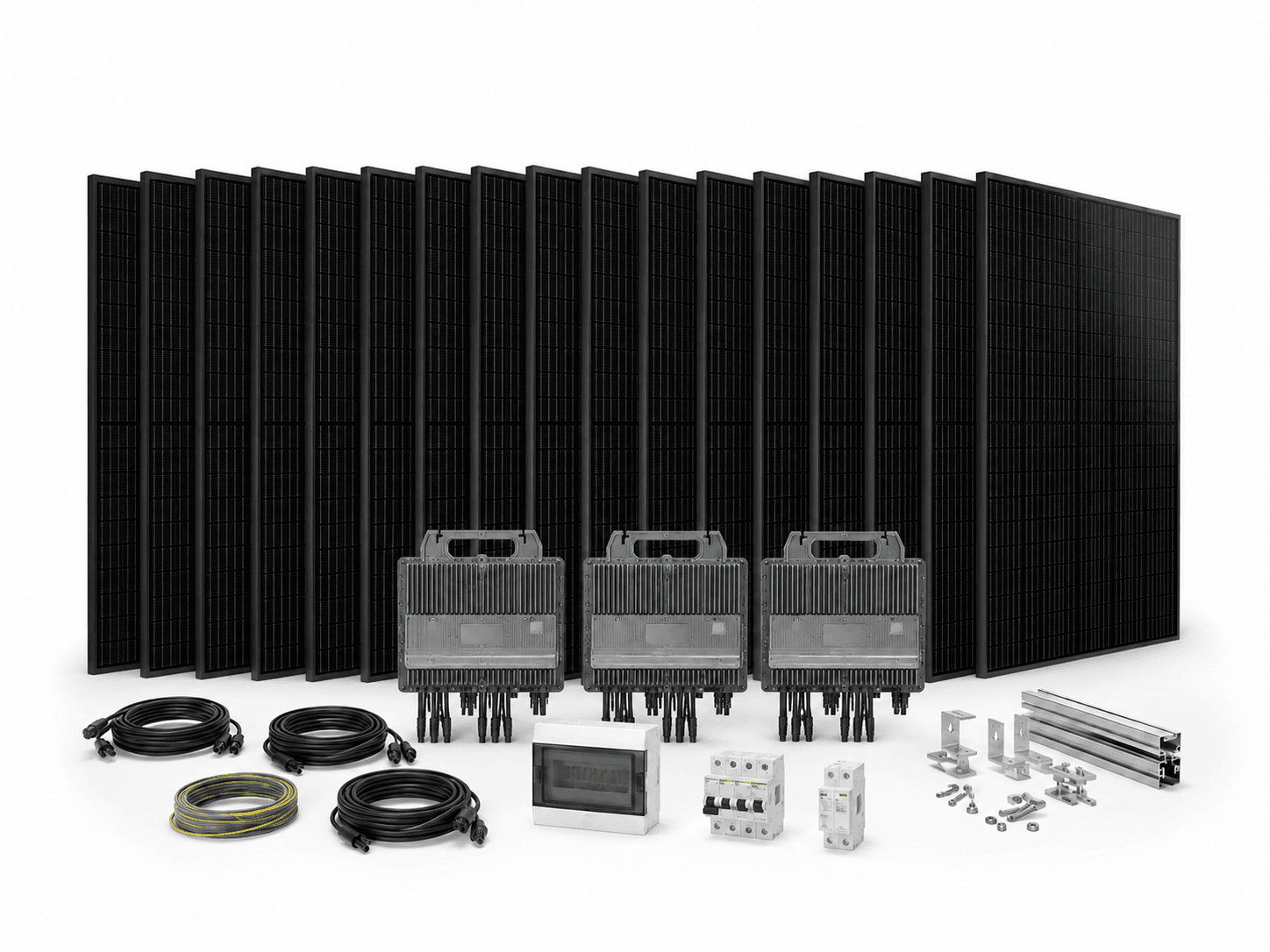 Composition du Kit 9 kWc · J’installe moi-même · Sans batterie